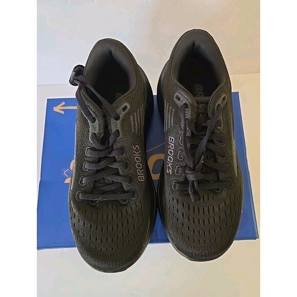 Women's Size 6.5 Brooks Ghost Max 3 Running Shoes New In Box Black/Black/Ebony - Picture 4 of 10
